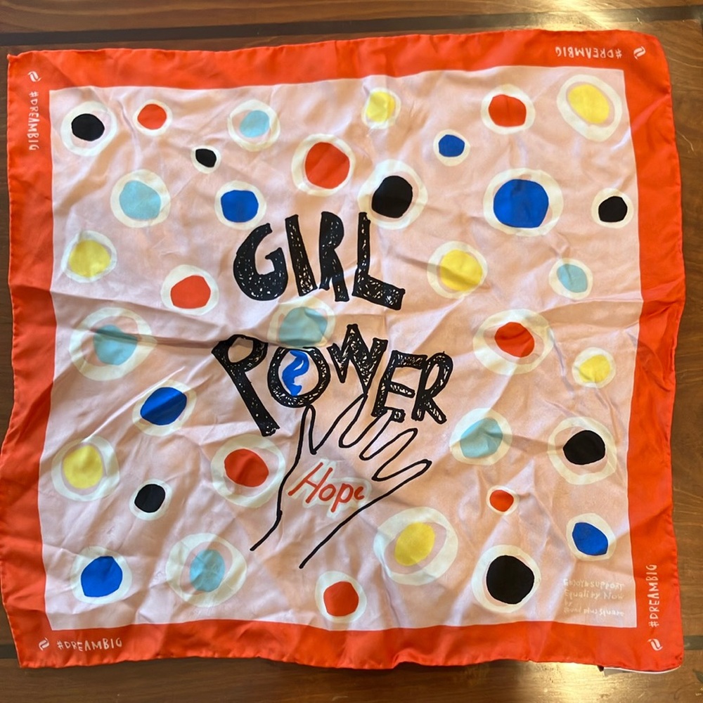 Colorful Silk Polka Dot Scarf